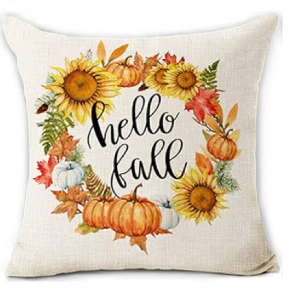 3/$12 “Hello Fall” Decorative Pillow Cover